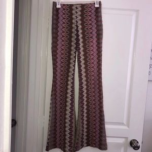 Multicolored Flare Pants